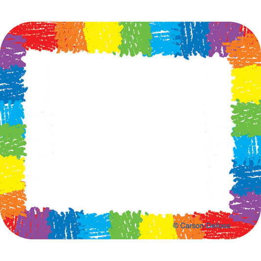 Name Tags, Rainbow: Kid-Drawn, Pack of 40