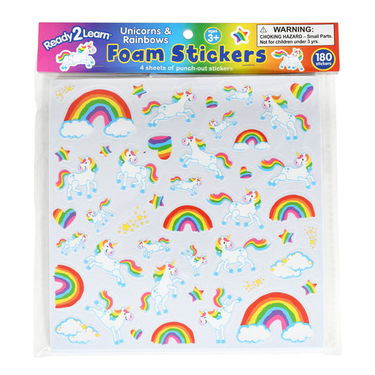 Foam Stickers Unicorns And Rainbows