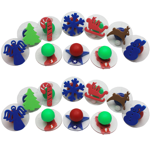 Giant Stampers - Christmas Shapes - 10 Per Set - 2 Sets