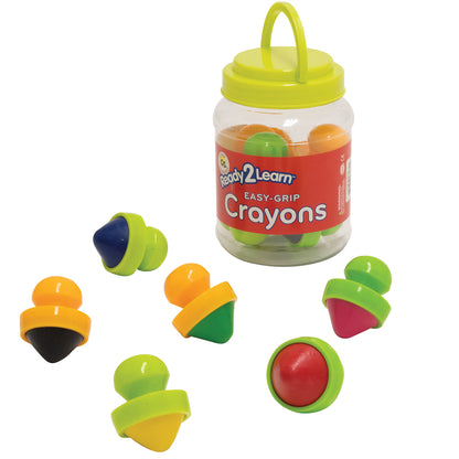 Easy Grip Crayons - 6 Colors - 18m+