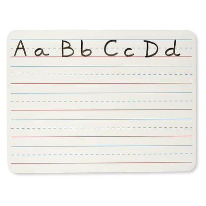 Dry Erase Board, 2-Sided Lined/Plain, 9" x 12", Pack of 6