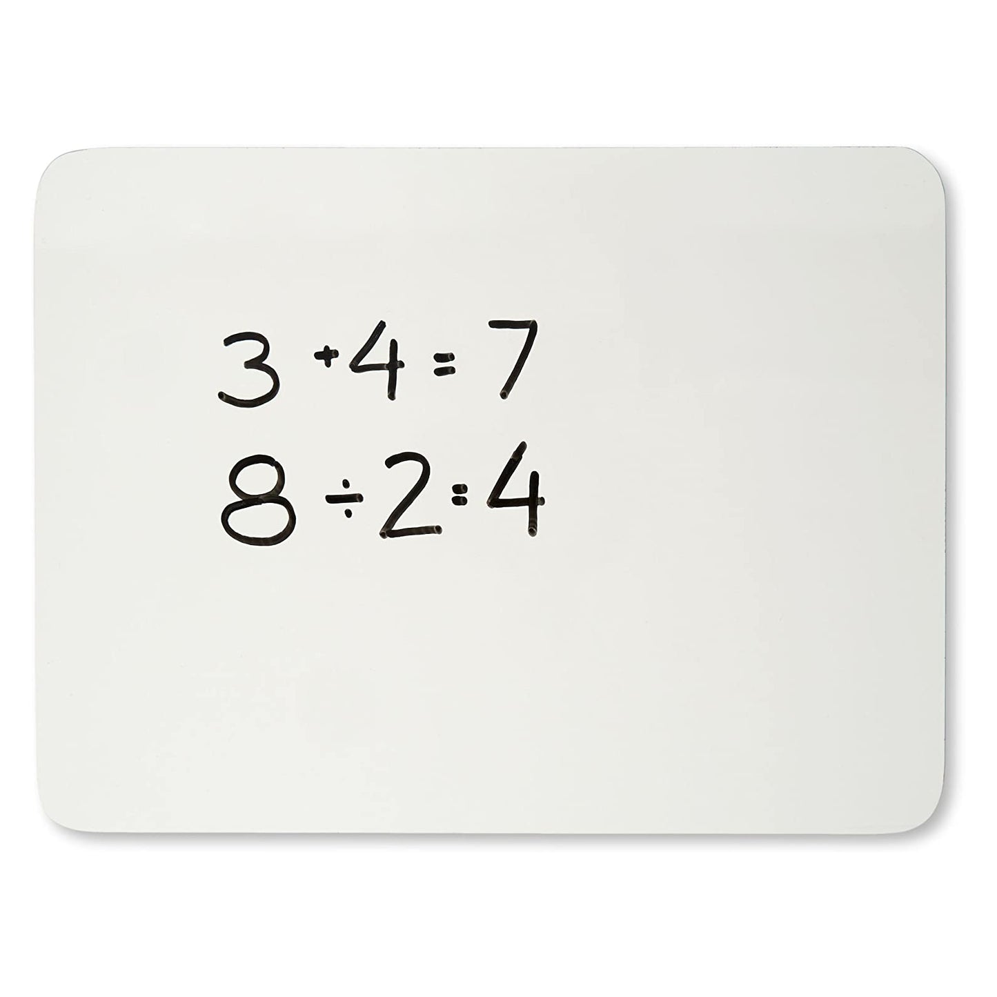 Dry Erase Board, 2-Sided Lined/Plain, 9" x 12", Pack of 6