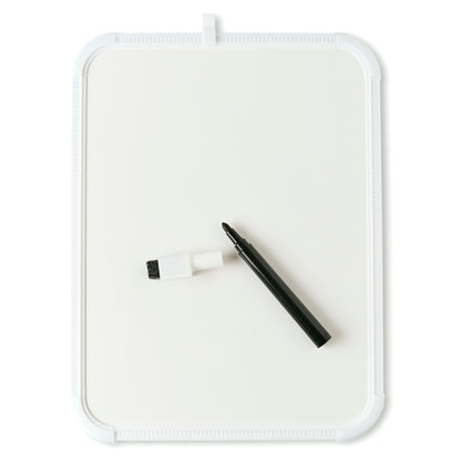 Dry Erase Boards, Framed with Markers & Eraser, White, Pack of 12
