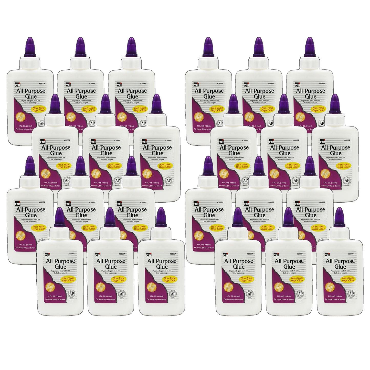 All Purpose Glue, 4 oz., 24 Bottles