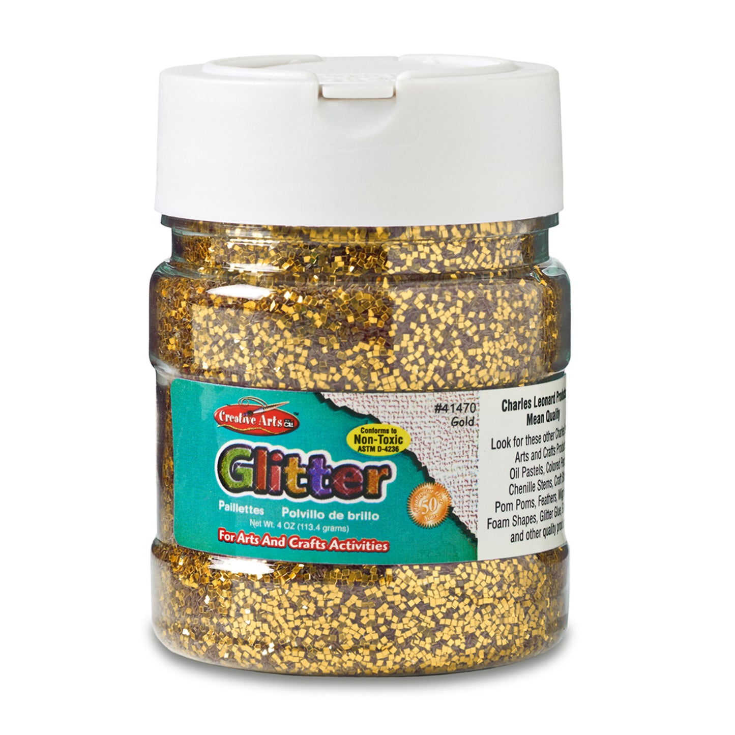 Creative Arts™ Glitter, 4 oz. Jar, Gold