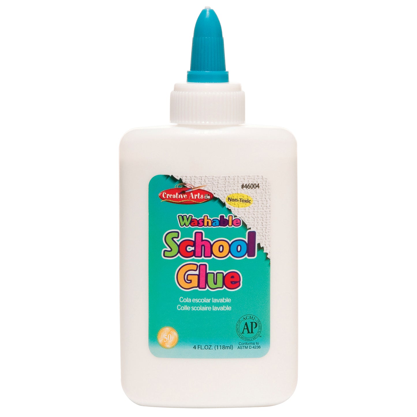 Creative Arts™ All-Purpose School Glue, AP Certified, 4 oz. Bottle, White