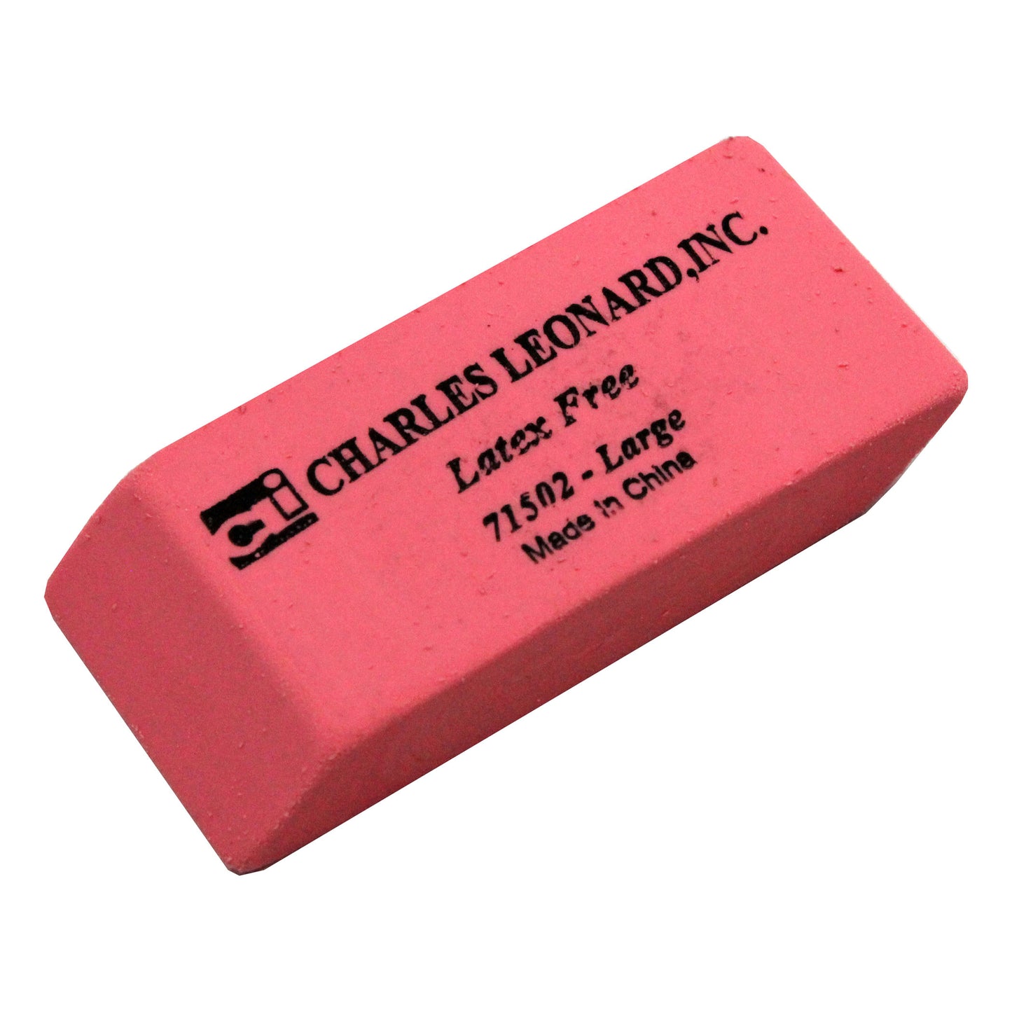 Eraser, Synthetic, Latex Free, Wedge Shape, Pink, Large, 12 Per Box, 6 Boxes