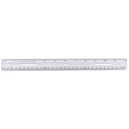 Clear Plastic Ruler, 12", Pack of 48