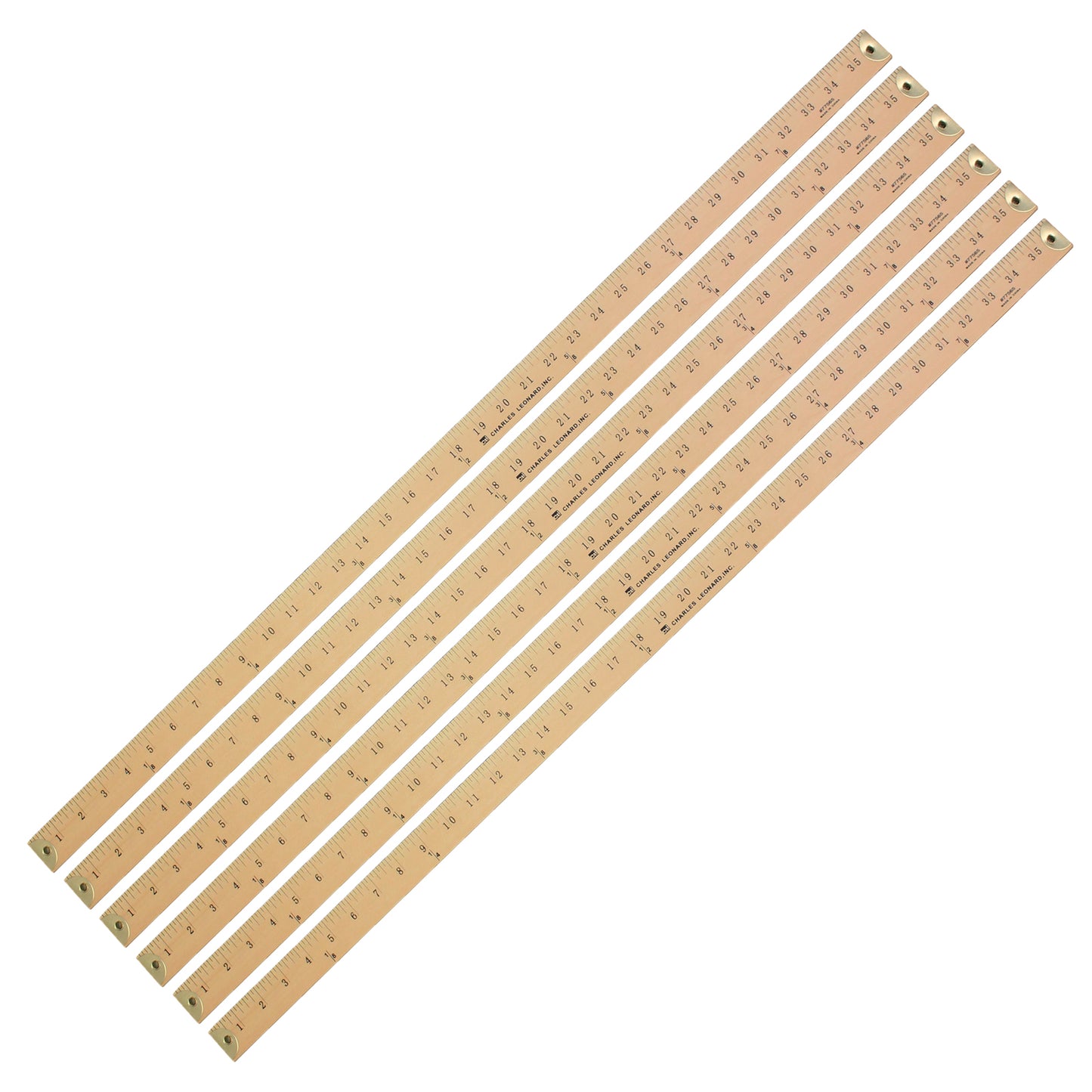 Wood Yardstick, Pack of 6