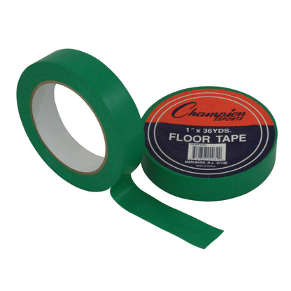 Floor Marking Tape, Green, 1" X 36 yd, 6 Rolls