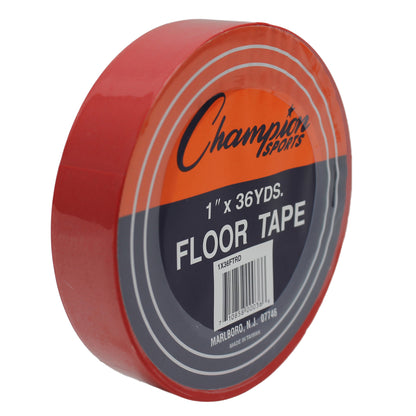 Floor Marking Tape, 1" x 36 yd, Red