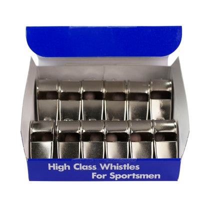 Medium Weight Metal Whistle, 12 Per Pack, 3 Packs