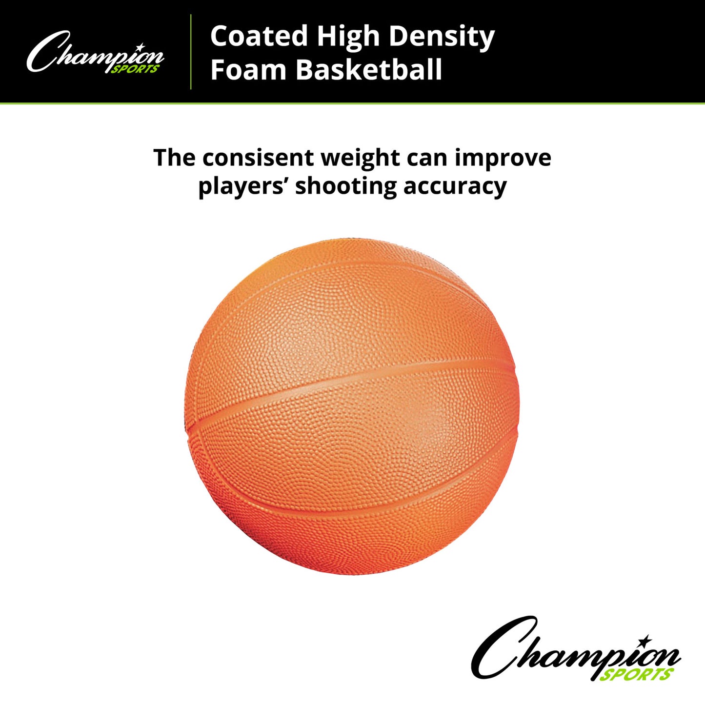 Coated High Density Foam Basketball, Size 3