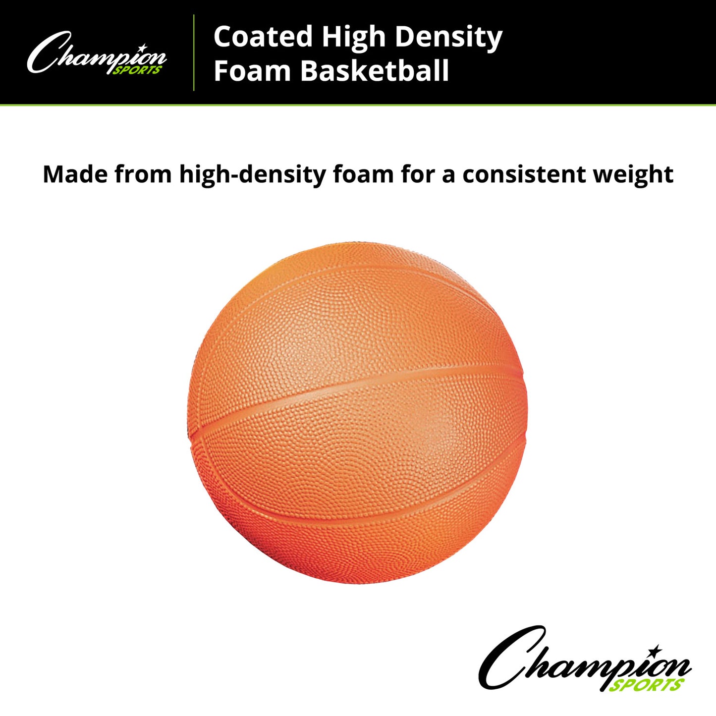 Coated High Density Foam Basketball, Size 3