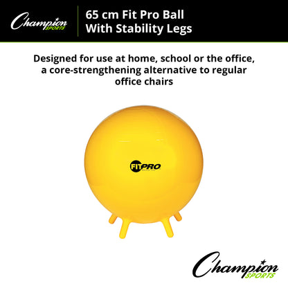 FitPro Ball with Stability Legs, 65cm