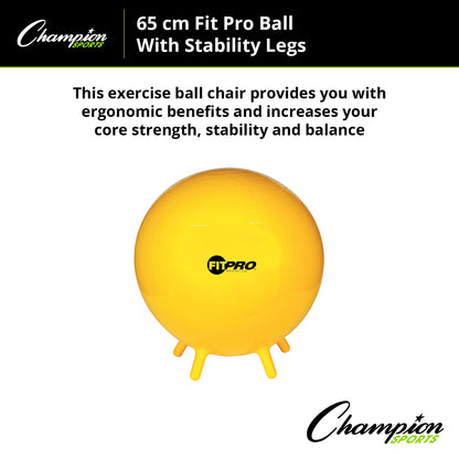 FitPro Ball with Stability Legs, 65cm