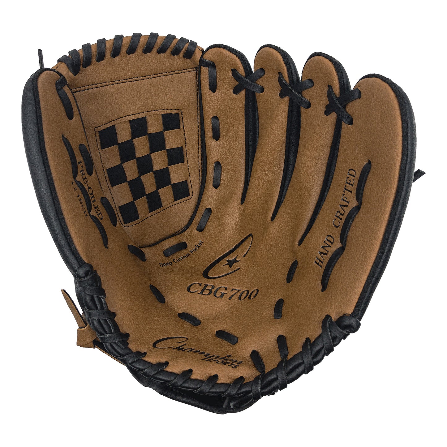 Leather & Vinyl 12" Baseball/Softball Glove