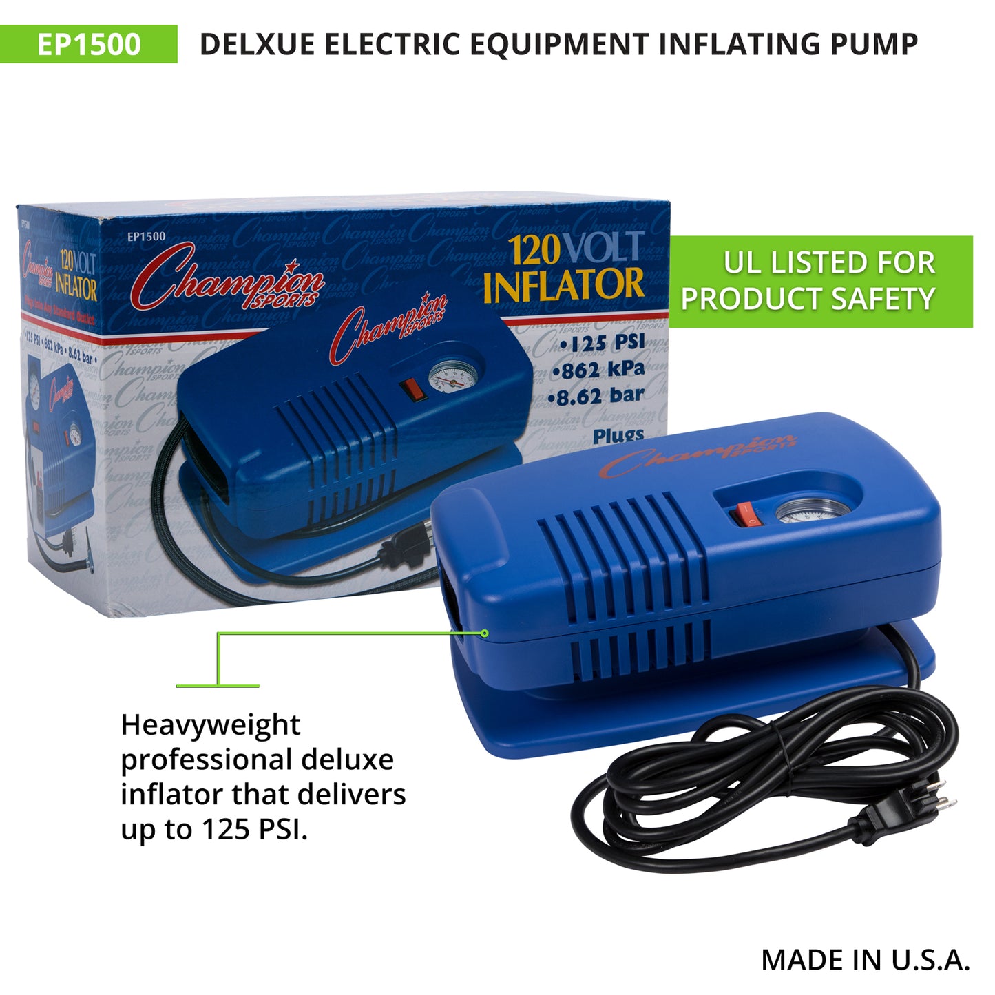 Deluxe Electric Inflating Pump