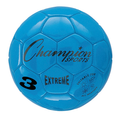 Extreme Soccer Ball, Size 3, Blue, Pack of 2