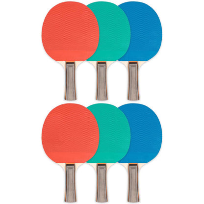 Rubber Face Table Tennis Paddle, 5-Ply, Pack of 6