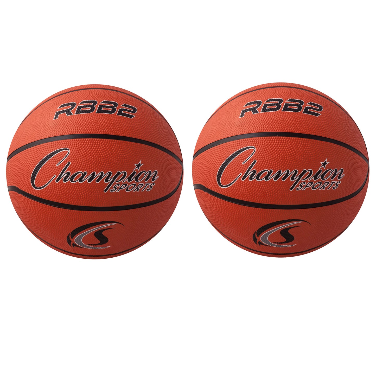 Junior Rubber Basketball, Orange, 3/Pack