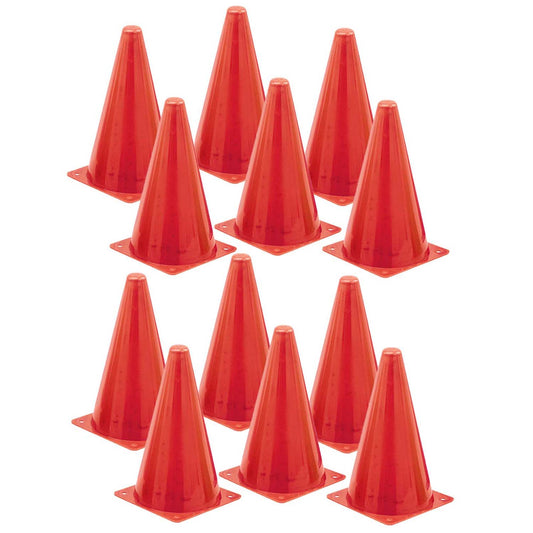 Hi-Visibility 9" Safety Cone, Pack of 12