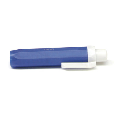 Chalk Holder, Blue, Plastic, 3-7/8" x 1", 1 Holder