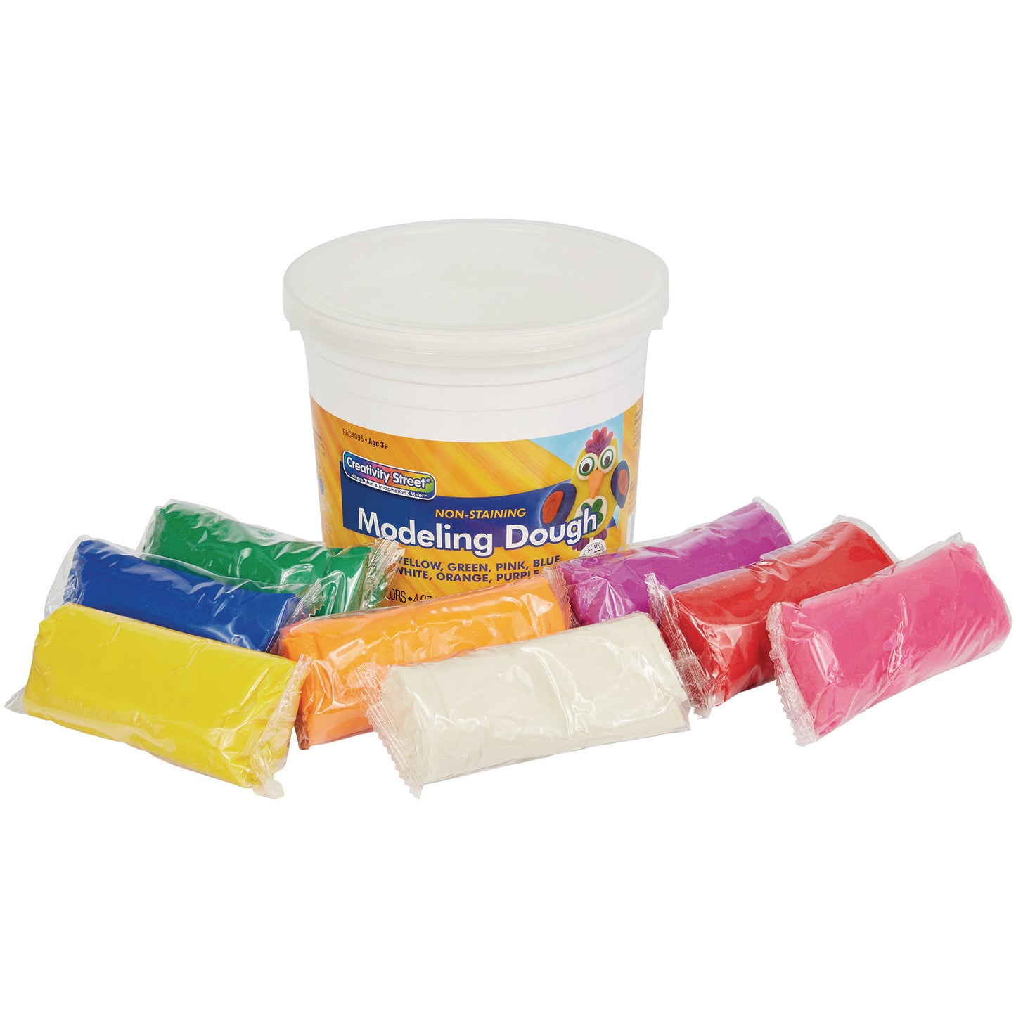 Modeling Dough, 8 Assorted Colors, 4 oz. Per Piece, 8 Pieces