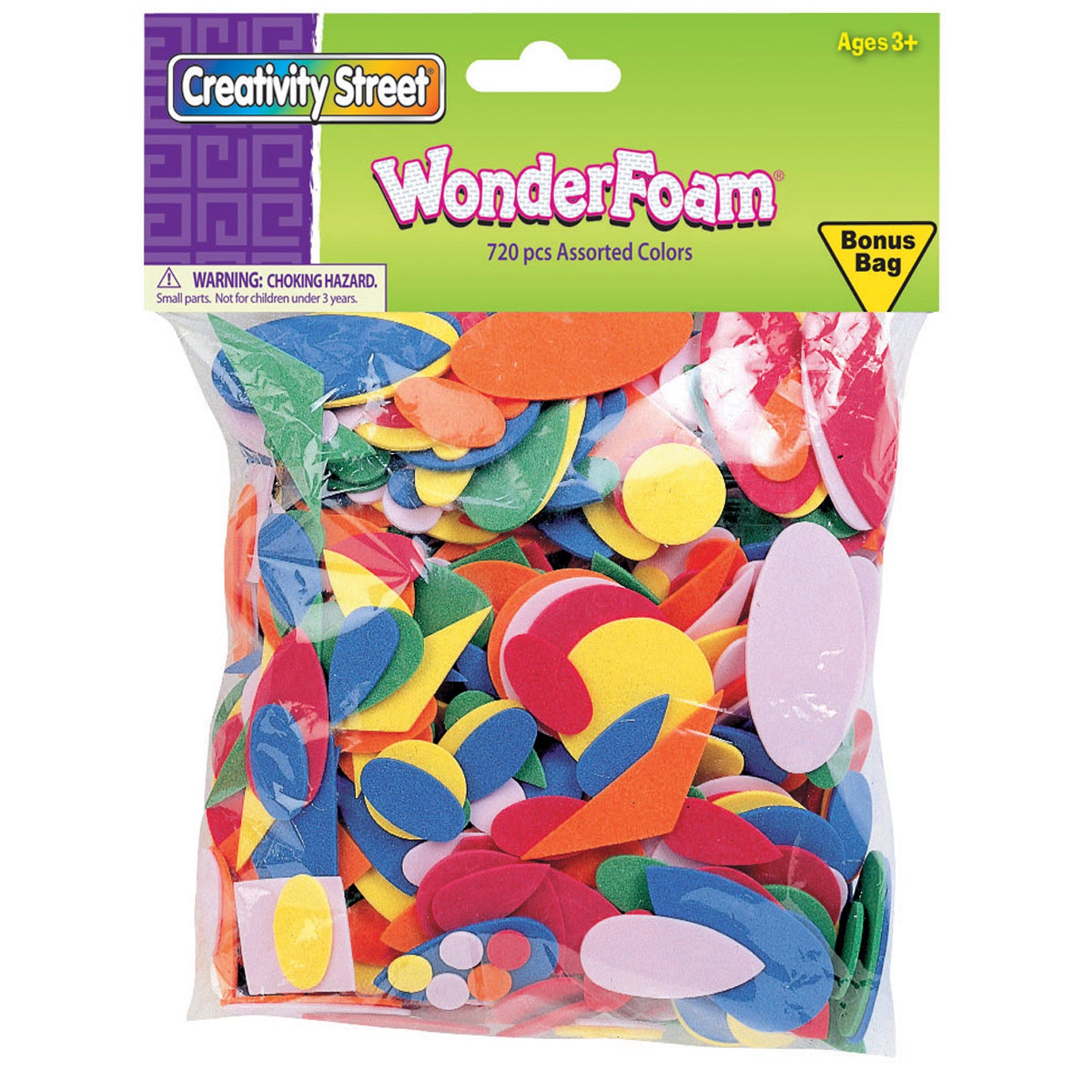 WonderFoam® Shapes, Assorted Sizes, 720 Pieces