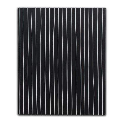 Professional Hardbound Notebook, 96 Page, College Ruled, 8-1/2" x 10-7/8", Charcoal & White Stripes