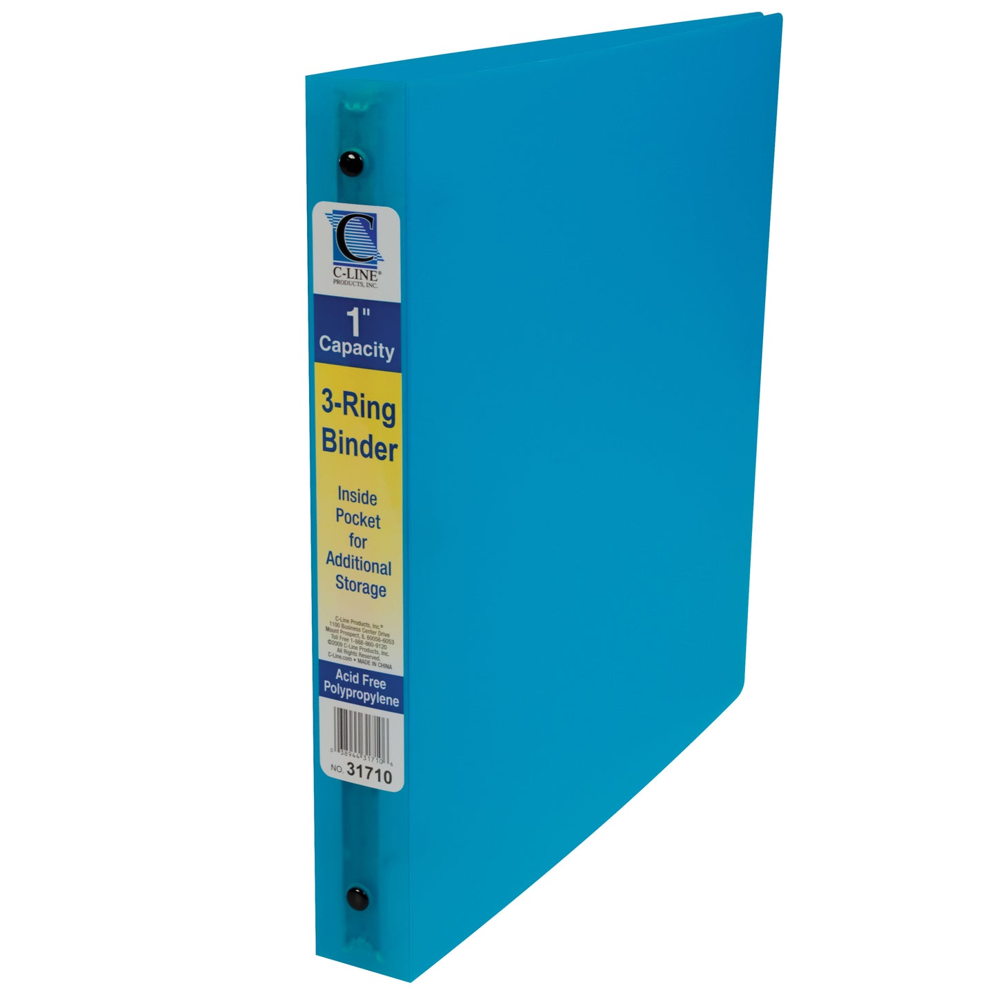 3-Ring Binder, 1" Capacity