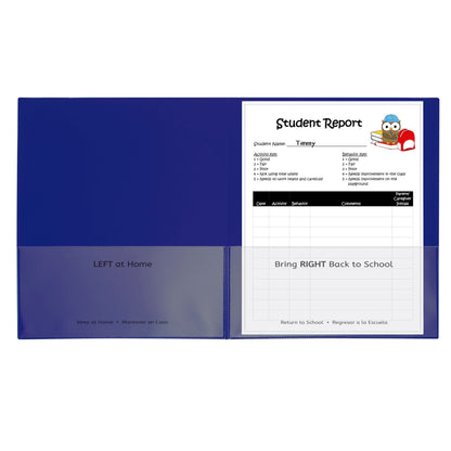 Classroom Connector™ School-To-Home Folder, Blue, Box of 25