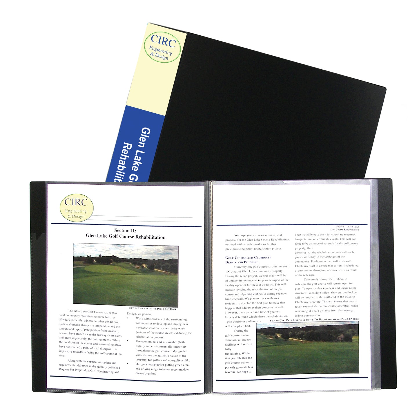 Bound Sheet Protector Presentation Book, 12-Pocket