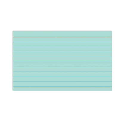 Index Cards, 3" x 5", Assorted Colors, Ruled, 100 Per Pack, 10 Packs