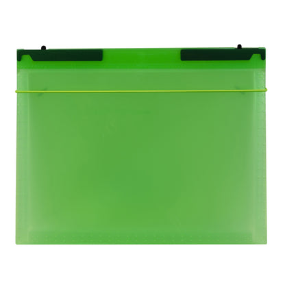 Expanding File Folder, 7-Pocket, Hanging Tabs, Bright Green, Pack of 3