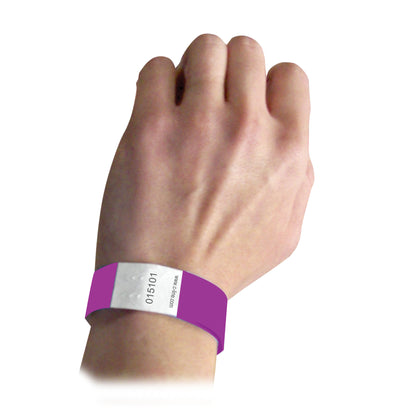 DuPont™ Tyvek® Security Wristbands, Purple, Pack of 100