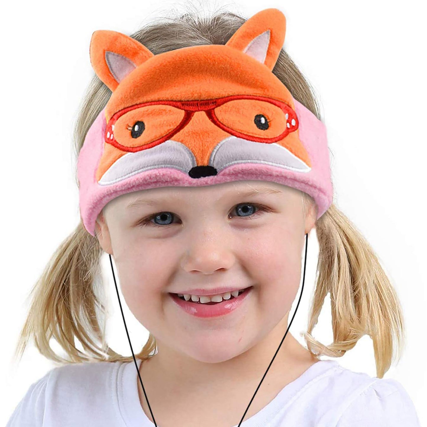 H1 Adjustable Fleece Headband Headphones, Fox