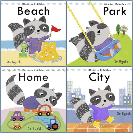 Raccoon Rambles, 4-Book Set