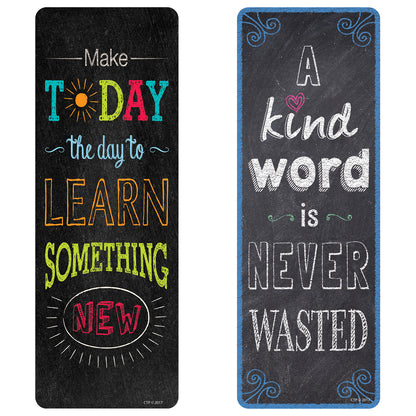 Chalk It Up! Motivational Quotes Bookmarks, 30 Per Pack, 6 Packs