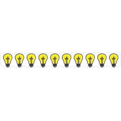 Doodle Lightbulbs EZ Border, 48 Feet