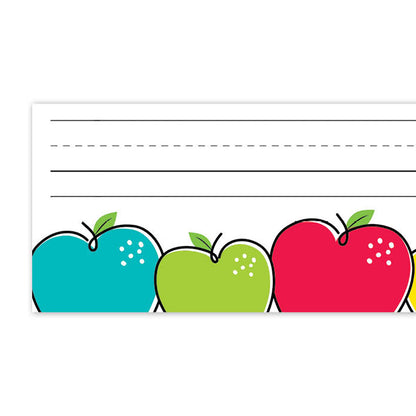 Doodle Apples Name Plates, 9-1/2" x 3-1/4", 36 Per Pack, 6 Packs