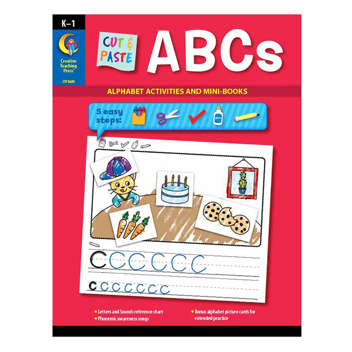 Cut & Paste Letters & Sight Word Sentences, 2-Book Set