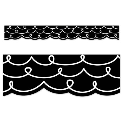 Core Decor Loop-de-Loop on Black EZ Border, 48 Feet Per Pack, 3 Packs