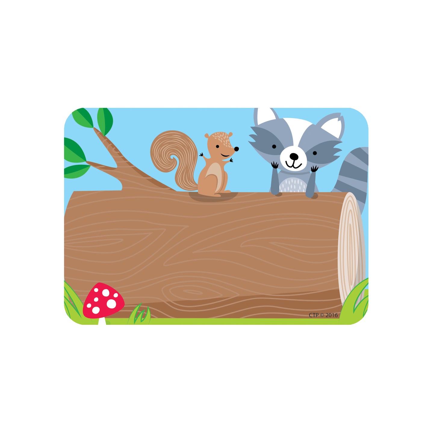 Woodland Friends Name Tag Labels, 36 Per Pack, 6 Packs