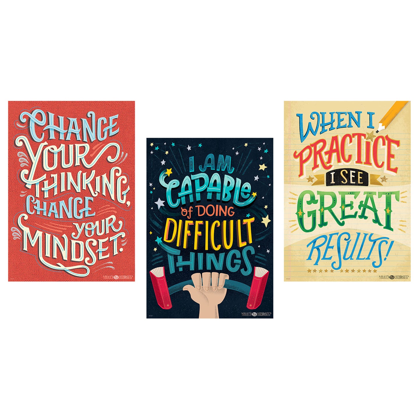 Mindset Inspire U Poster 6-Pack