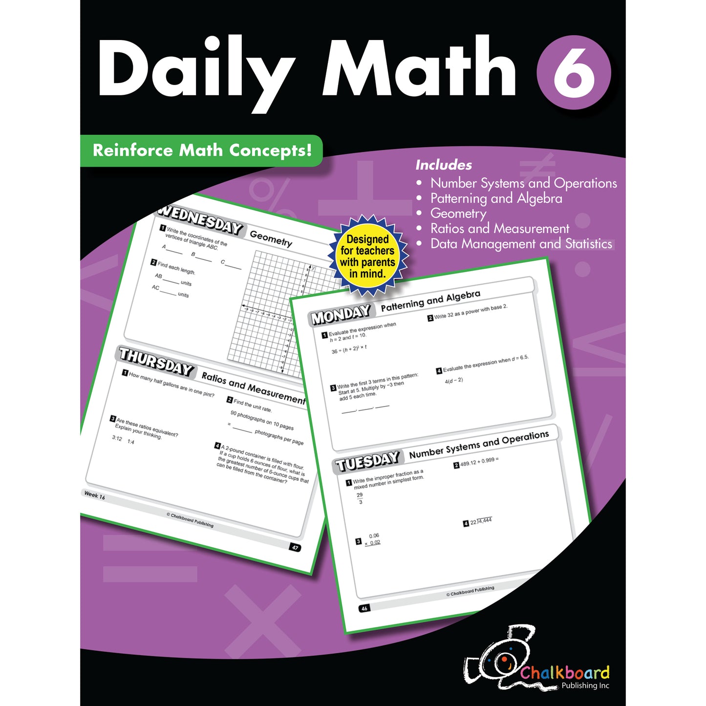 Daily Math Workbook, Grade 6