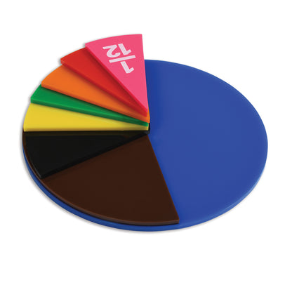 Fraction Circles - Set of 51 - 9 Values & Colors