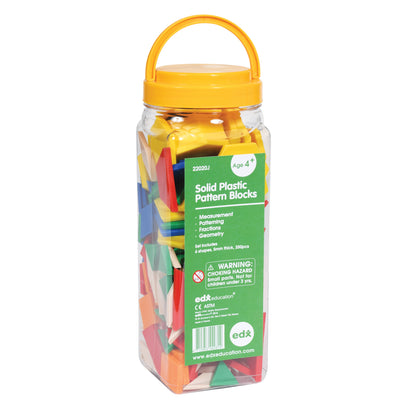 Pattern Blocks - Plastic - Set of 250