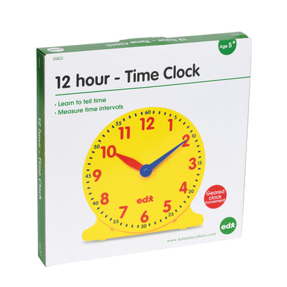 Geared 12-Hour Time Clock - Demonstration Size