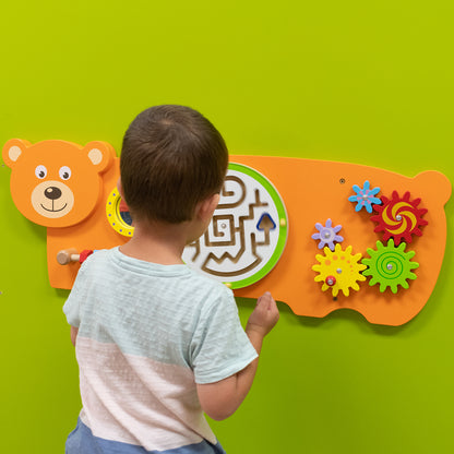 Bear Activity Wall Panel - 18m+ - Toddler Activity Center